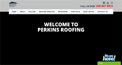 Desktop Screenshot of perkinsroofing.net