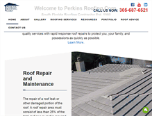 Tablet Screenshot of perkinsroofing.net